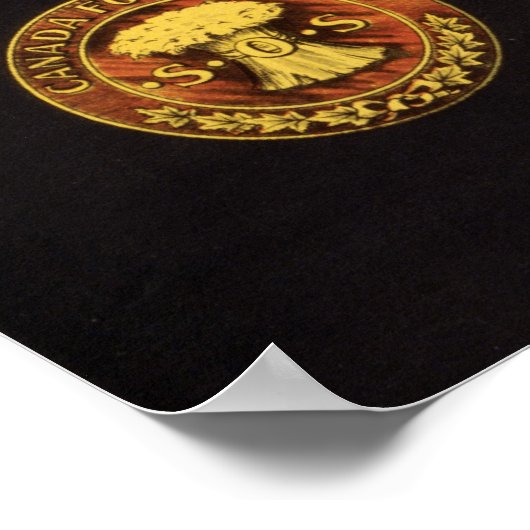 ヴィンテージ戦争努力ポスター – 無駄は望まない ポスター (角)