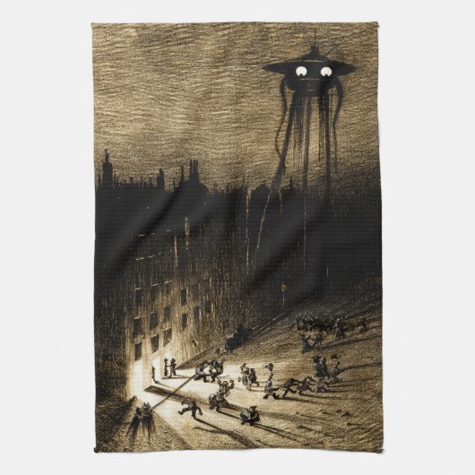 ヴィンテージ戦争 キッチンタオル (縦)