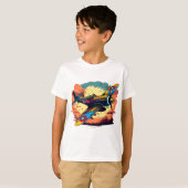 ヴィンテージ戦闘機デザイン Tシャツ (正面フル)