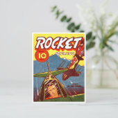 ヴィンテージ戦闘機漫画 ポストカード (スタンド正面)