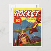 ヴィンテージ戦闘機漫画 ポストカード (正面/裏面)