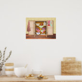 ヴィンテージ戸棚ポスター ポスター (キッチン)