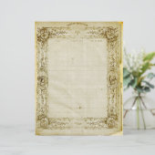 ヴィンテージ戸籍スクラップブック紙 (スタンド正面)