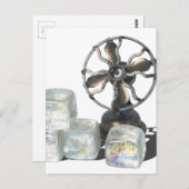 ヴィンテージ扇風機と氷083114 コピー ポストカード (正面/裏面)