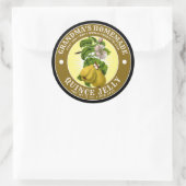 ヴィンテージ手作りカリンスゼリーテンプレート ラウンドシール (バッグ)