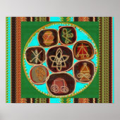 ヴィンテージ手作りカルナ霊気マスターシンボル99 ポスター (正面)