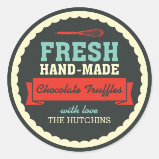 ヴィンテージ手作りギフトラベル ラウンドシール