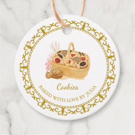 ヴィンテージ手作りクッキーつるラベル フェイバータグ