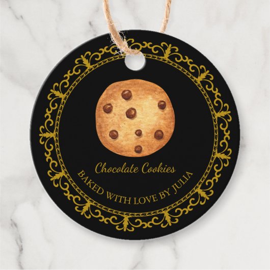 ヴィンテージ手作りクッキーつるラベル フェイバータグ (正面)