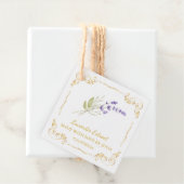 ヴィンテージ手作りラベンダーエキスパートスクエアつるラベル フェイバータグ (インサイチュ)