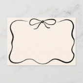 ヴィンテージ手引きウェディングRSVPカード エンクロージャーカード (裏面)