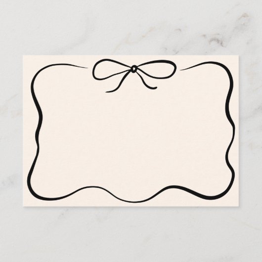 ヴィンテージ手引きウェディングRSVPカード エンクロージャーカード (裏面)