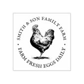 ヴィンテージ手引き鶏卵ゴパーソナライズされたム ラバースタンプ (インプリント)