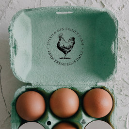 ヴィンテージ手引き鶏卵ゴパーソナライズされたム ラバースタンプ