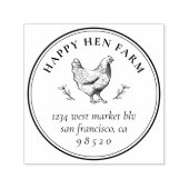 ヴィンテージ手引き鶏業卵カートン セルフインキングスタンプ (デザイン)