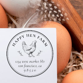 ヴィンテージ手引き鶏業卵カートン セルフインキングスタンプ