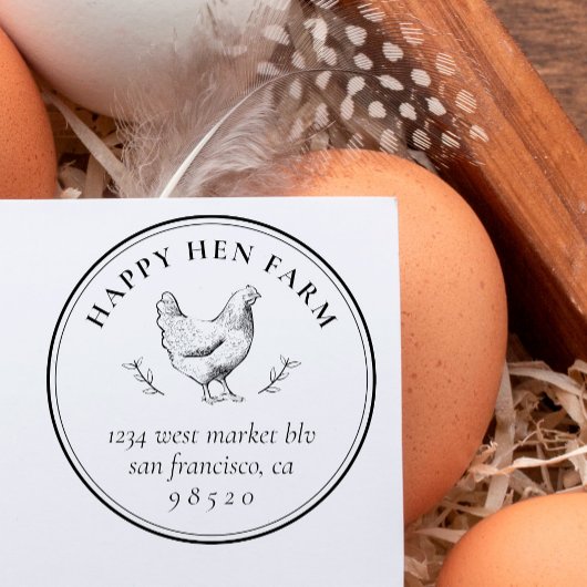 ヴィンテージ手引き鶏業卵カートン セルフインキングスタンプ