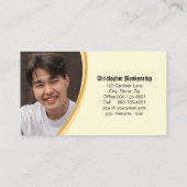 ヴィンテージ手押し花ガーデナーカスタム写真 名刺 (裏面)