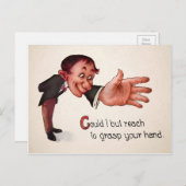 ヴィンテージ手振り葉書ビクトリアン ポストカード (正面/裏面)