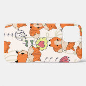ヴィンテージ手描きのシームレスなパターン。かわいい漫画 Case-Mate iPhoneケース (裏面 (横))