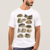 ヴィンテージ手描きの犬コレクション | Tシャツ (正面)