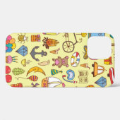 ヴィンテージ手描きの継ぎ目のない模様 Case-Mate iPhoneケース (裏面 (横))