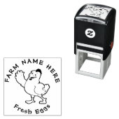 ヴィンテージ手描きヘンファームエッグファミリー セルフインキングスタンプ (インサイチュ)