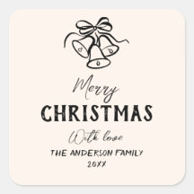 ヴィンテージ手描きベル写真縁どクリスマス