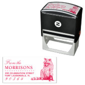 ヴィンテージ手描きラクーンネーム差出人住所 セルフインキングスタンプ (インサイチュ)