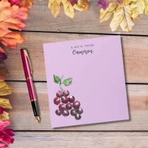 ヴィンテージ手描き水彩ぶどうすもむらむらさき