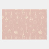 ヴィンテージ手書きオーナメント ラッピングペーパーシート (正面3)