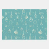 ヴィンテージ手書きオーナメント ラッピングペーパーシート (正面2)