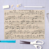 ヴィンテージ手書きシートミュージック 薄葉紙 (クラフト)