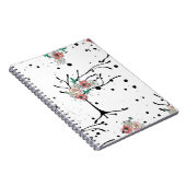 ヴィンテージ手書きシームレスなパターンのグラフィック画像 ノートブック (右側)