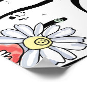 ヴィンテージ手書きシームレスなパターンのグラフィック画像 ポスター (角)