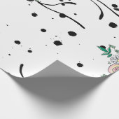 ヴィンテージ手書きシームレスなパターンのグラフィック画像 ラッピングペーパー (角)