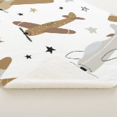 ヴィンテージ手書きシームレスな繰り返し子sim シェルパブランケット (3/4)