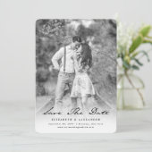 ヴィンテージ手書きスクリプト写真の保存日付 セーブザデート (スタンド正面)