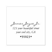 ヴィンテージ手書きスタイリッシュ差出人住所 セルフインキングスタンプ (デザイン)