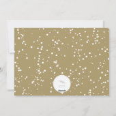 ヴィンテージ手書きベビーの最初のクリスマスフォト シーズンカード (裏面)