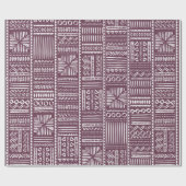 ヴィンテージ手書きヴィンテージエスニックスタイルシームレスP ラッピングペーパー (フラット)