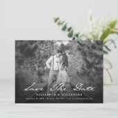 ヴィンテージ手書き入力スクリプト写真日付の保存 セーブザデート (スタンド正面)