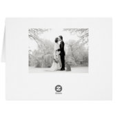 ヴィンテージ手書き初めてのクリスマス結婚写真 (裏面横)