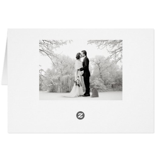 ヴィンテージ手書き初めてのクリスマス結婚写真 (裏面横)