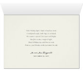 ヴィンテージ手書き初めてのクリスマス結婚写真 (内部横(下))