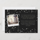 ヴィンテージ手書き初めてのクリスマス結婚写真 シーズンカード (裏面)