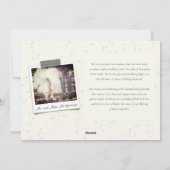 ヴィンテージ手書き初めてのクリスマス結婚写真 シーズンカード (裏面)