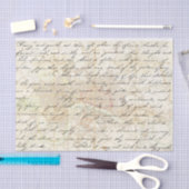 ヴィンテージ手書き文字ロンドンマップの切り離し 薄葉紙 (クラフト)