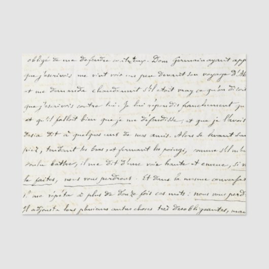 ヴィンテージ手書き文字 薄葉紙 (正面)