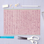 ヴィンテージ手書き文字 薄葉紙 (クラフト)